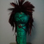 Roxan (perruque punk brune)